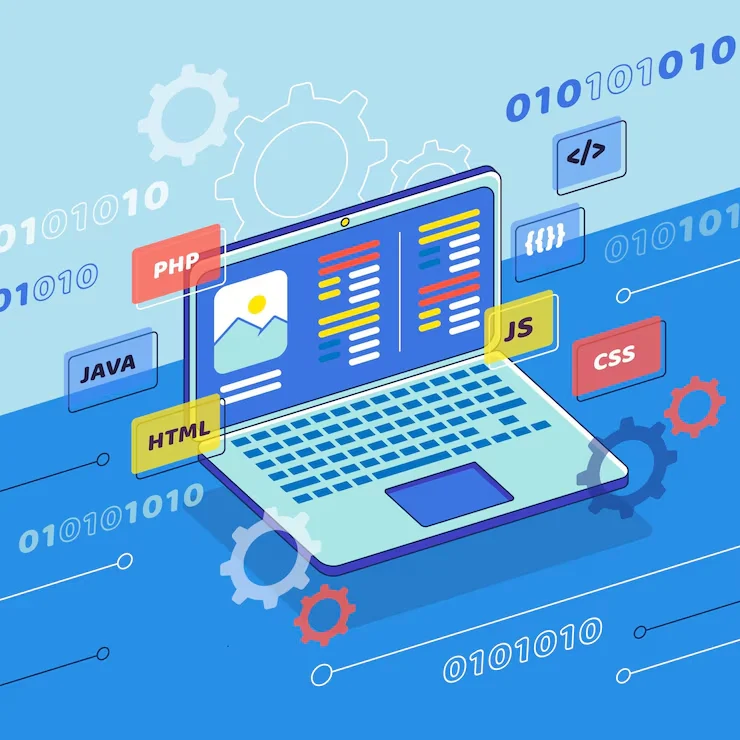 Image of multi-language for software development