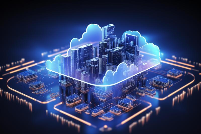 Illustration of scalable Microservices for SaaS solutions leveraging microservices for efficient deployment